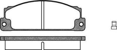 Remsa 0022.02 комплект тормозных колодок, дисковый тормоз на FIAT PANDA (141A_)