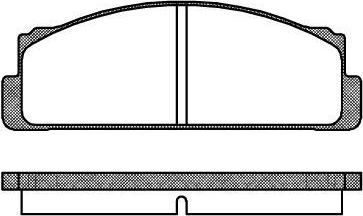 Remsa 0022.20 комплект тормозных колодок, дисковый тормоз на TOYOTA COROLLA (KE)