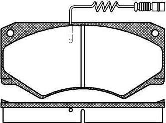 REMSA Колодки передние MB T-Bus/W461/W463 /149x69/t=18mm (5868942, 0047.14)