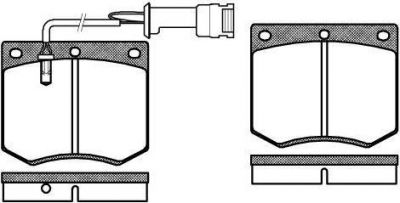 Remsa 0063.02 комплект тормозных колодок, дисковый тормоз на FORD TAUNUS '80 (GBS, GBNS)