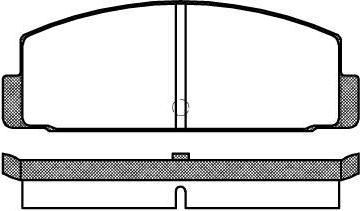 Remsa 0100.00 комплект тормозных колодок, дисковый тормоз на MITSUBISHI GALANT II Station Wagon (A16_V)