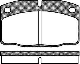 REMSA Колодки передние 8кл DAEWOO NEXIA OP VecA 1.4 88-92 OmA 1.8 87-91 CorA (1605870, 0101.00)