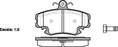 REMSA Колодки передние RENAULT Logan/Sandero/ PEUGEOT/LADA Largus (7701207066, 0141.20)