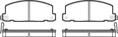 Remsa 0181.04 комплект тормозных колодок, дисковый тормоз на ISUZU GEMINI седан (JT)