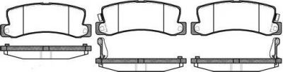REMSA Колодки задние TOYOTA Avensis I/Carina E/Celica I/Camry 01-06 (446620020, 0214.22)