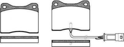 Remsa 0249.02 комплект тормозных колодок, дисковый тормоз на FORD SIERRA Наклонная задняя часть (GBC, GBG)