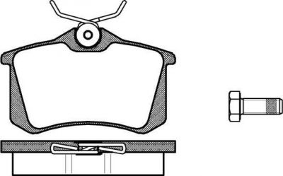 REMSA Колодки задние VAG/RENAULT/PEUGEOT (1H0698451A, 0263.00)