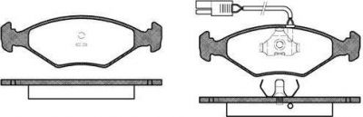Remsa 0281.02 комплект тормозных колодок, дисковый тормоз на FIAT ELBA (146_)