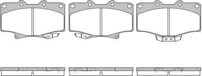 Remsa 0429.14 комплект тормозных колодок, дисковый тормоз на TOYOTA HILUX II пикап (LN8_, RN5_, LN6_, YN6_, YN5_, LN5_, RN6_)