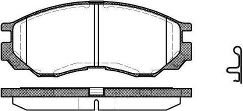 REMSA 583 00_FDB1422223023 колодки дисковые п Mitsubishi L200L300Space Gear 2.0i-2.5DTD 16V 94 (0583.00)