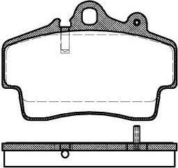 Remsa 0653.00 комплект тормозных колодок, дисковый тормоз на PORSCHE BOXSTER (987)