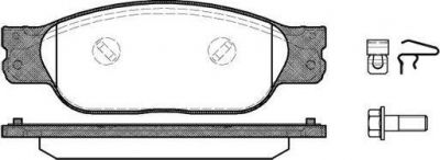 Remsa 0731.10 комплект тормозных колодок, дисковый тормоз на LINCOLN LS