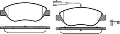Remsa 0860.02 комплект тормозных колодок, дисковый тормоз на FIAT STILO (192)