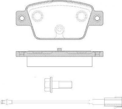 Remsa 0861.12 комплект тормозных колодок, дисковый тормоз на FIAT STILO (192)