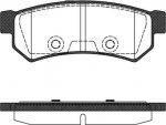 Remsa 1048.10 комплект тормозных колодок, дисковый тормоз на CHEVROLET LACETTI (J200)