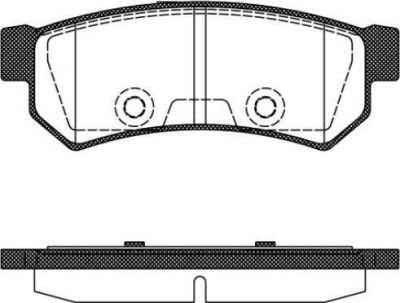 Remsa 1048.10 комплект тормозных колодок, дисковый тормоз на CHEVROLET LACETTI (J200)