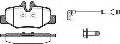 REMSA Комплект тормозных колодок, диско (1110.02)
