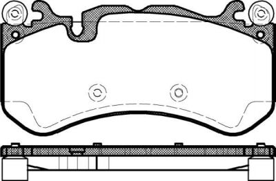 Remsa 1300.00 комплект тормозных колодок, дисковый тормоз на MERCEDES-BENZ CLS (C219)