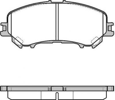 Remsa 1318.22 комплект тормозных колодок, дисковый тормоз на NISSAN QASHQAI (J11, J11_)