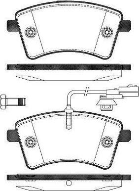 Remsa 1351.01 комплект тормозных колодок, дисковый тормоз на RENAULT KANGOO Express (FW0/1_)