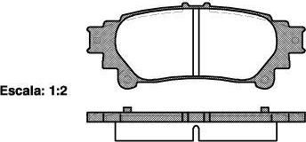 REMSA Колодки задние LEXUS RX III 270-450 2009-> (446648130, 1395.00)