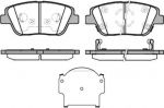 REMSA 1423 02_[581013QA10] !колодки дисковые п. Hyundai Sonata V 2.0CRDi 09> (142302)