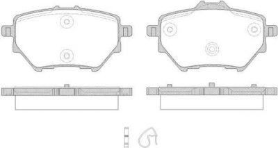 REMSA 1562 00 колодки дисковые з.! Peugeot, Citroen C4 Picasso 1.6/1.6HDi 13> (1562.00)