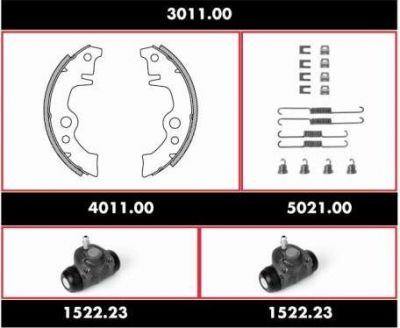 Remsa 3011.00 комплект тормозов, барабанный тормозной механизм на RENAULT 5 (122_)