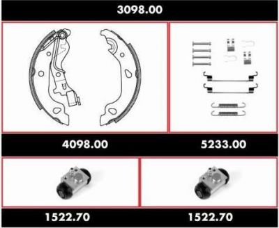 Remsa 3098.00 комплект тормозов, барабанный тормозной механизм на FIAT PUNTO (188)