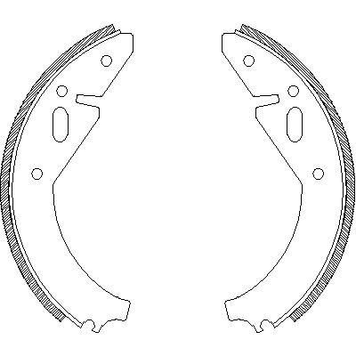 Remsa 4003.00 комплект тормозных колодок на SKODA 105,120 (744)