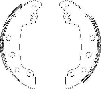 Remsa 4017.02 комплект тормозных колодок на TALBOT 1307-1510