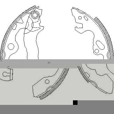 REMSA Колодки барабанные FORD FOCUS 1 1.4-1.8 (1075549, 4040.00)