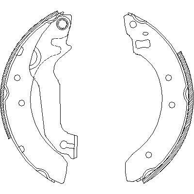 Remsa 4057.00 комплект тормозных колодок на FORD ORION II (AFF)