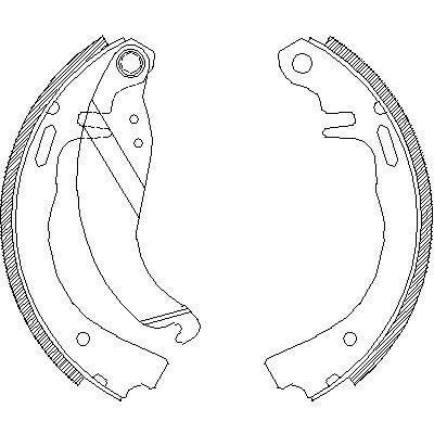 Remsa 4073.00 комплект тормозных колодок на OPEL KADETT D (31_-34_, 41_-44_)