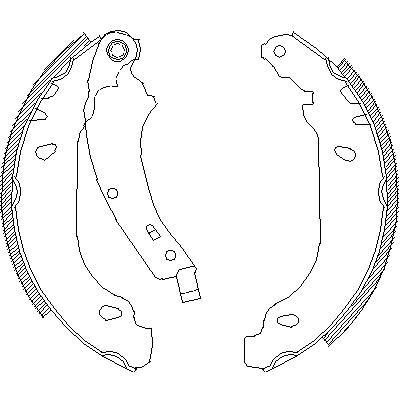 REMSA Колодки барабанные (мал) RENAULT ClioII (98-05)/Symbol/Logan (7701205758, 4074.00)