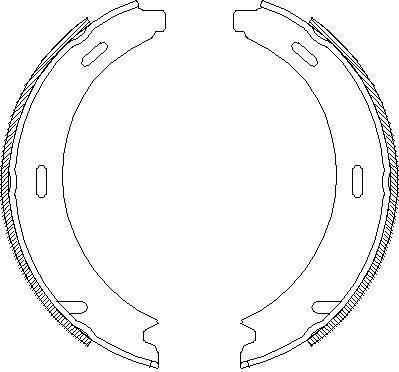 Remsa 4093.01 комплект тормозных колодок, стояночная тормозная с на MERCEDES-BENZ CLK (C208)