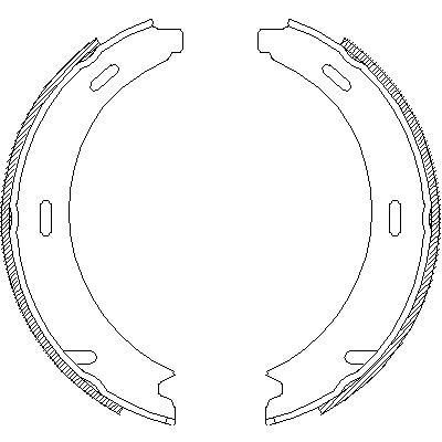 REMSA Колодки тормозные комплект, стояночная тормозная система (4093.02)