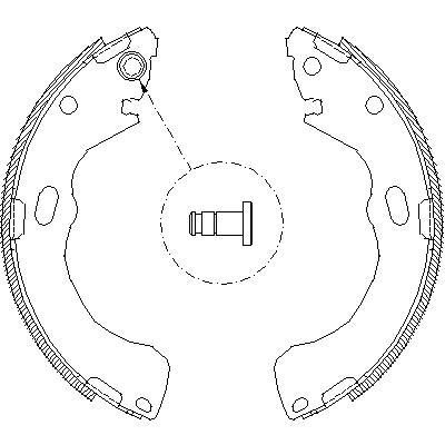 REMSA Колодки барабанные MAZDA 626 98-02 (GEYT2638Z, 4146.00)