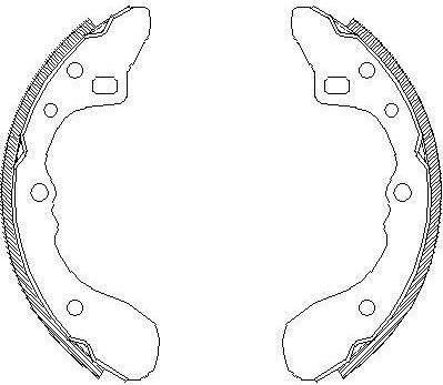 Remsa 4154.00 комплект тормозных колодок на MAZDA 323 III (BF)