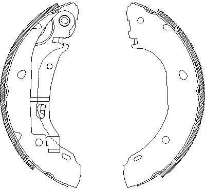 REMSA Колодки барабанные CITROEN/FIAT/PEUGEOT all Bus DRUMS Brake/D=254x57 (4163.00)