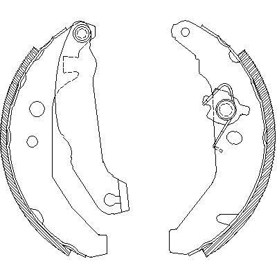 Remsa 4185.01 комплект тормозных колодок на FORD FIESTA фургон (FVD)