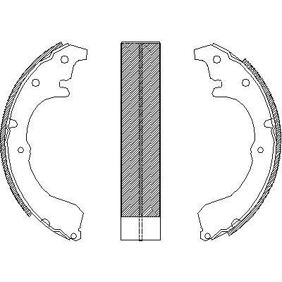 Remsa 4321.00 комплект тормозных колодок на TOYOTA COROLLA Liftback (_E8_)