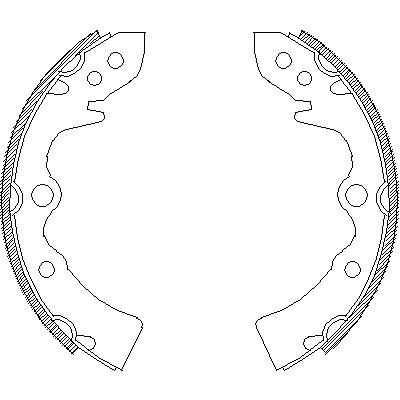 Remsa 4322.00 комплект тормозных колодок на MAZDA 323 I (FA)