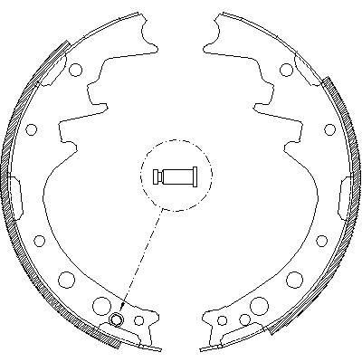 Remsa 4346.00 комплект тормозных колодок на TOYOTA HIACE I Wagon (LH1_, RH1_, LH3_, RH3_, LH2_, RH2_)