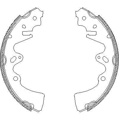 Remsa 4348.00 комплект тормозных колодок на MAZDA 929 II универсал (HV)