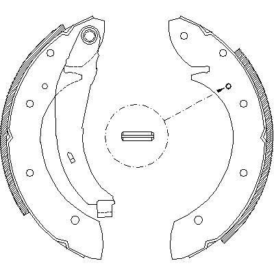 Remsa 4396.02 комплект тормозных колодок на PEUGEOT 405 I (15B)