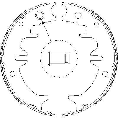 Remsa 4431.00 комплект тормозных колодок, стояночная тормозная с на TOYOTA CAMRY (_V2_)