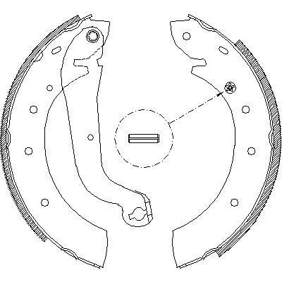 Remsa 4514.00 комплект тормозных колодок на NISSAN SERENA (C23M)