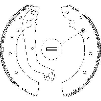 Remsa 4514.01 комплект тормозных колодок на NISSAN SERENA (C23M)