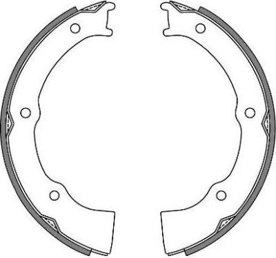 REMSA 4654.00_колодки тормозные барабанные! Hyundai Sonata 2.0/3.0i 91-98 (465400)